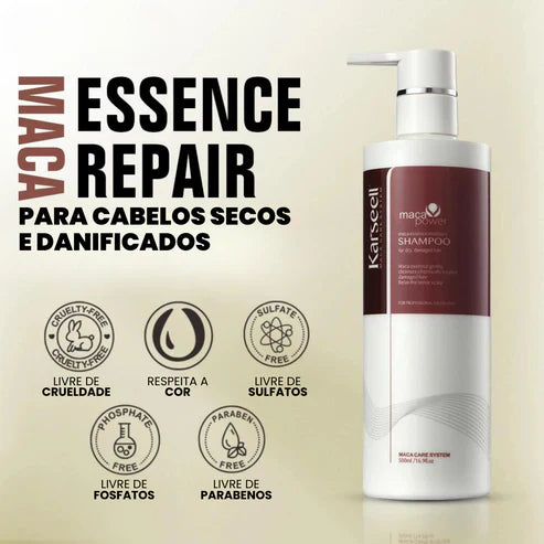 COMPRE 1 LEVE 2 - Karseell Shampoo e Condicionador - Cuidado Completo + Brinde Exclusivo