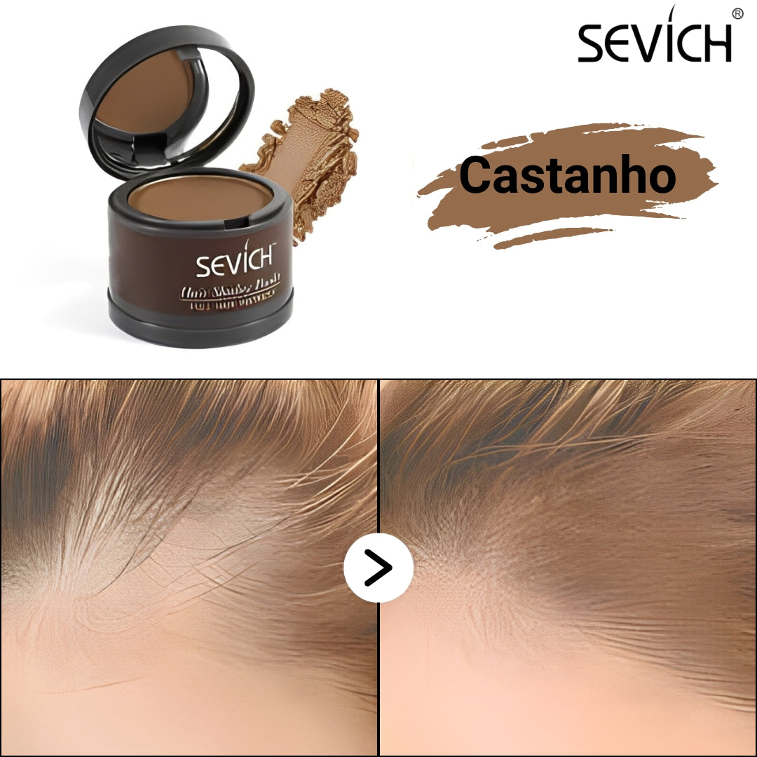Compre 1 leve 2 - Maquiagem Capilar em Pó Sevích - Prova D'Água ✅