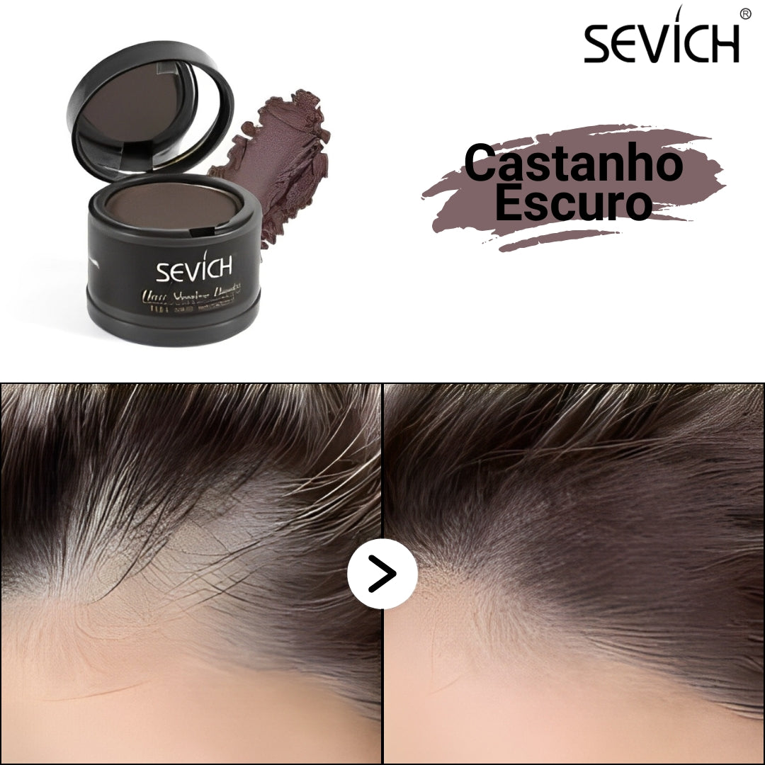 Compre 1 leve 2 - Maquiagem Capilar em Pó Sevích - Prova D'Água ✅