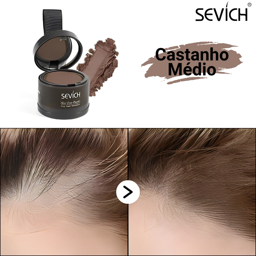 Compre 1 leve 2 - Maquiagem Capilar em Pó Sevích - Prova D'Água ✅