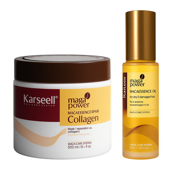 Kit de cuidados completo - Máscara Karseel Original + Óleo Karseell + Brinde Exclusivo + Manual de uso