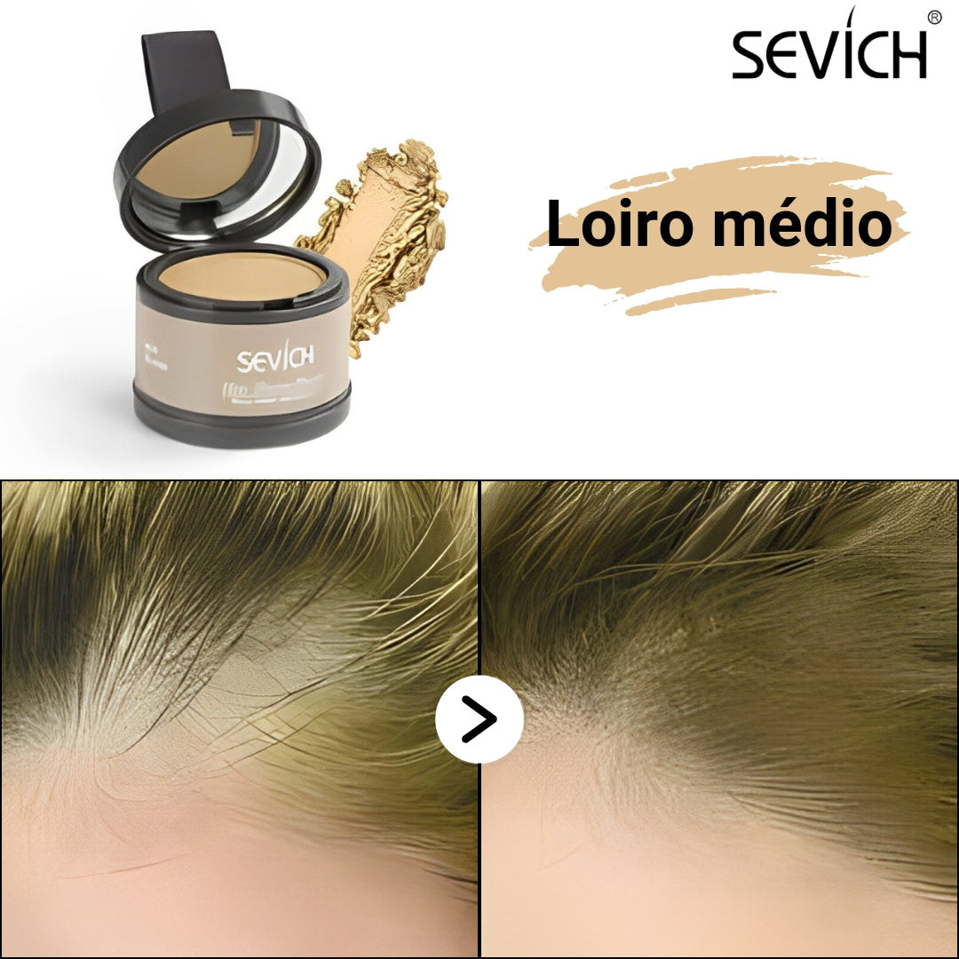 Compre 1 leve 2 - Maquiagem Capilar em Pó Sevích - Prova D'Água ✅