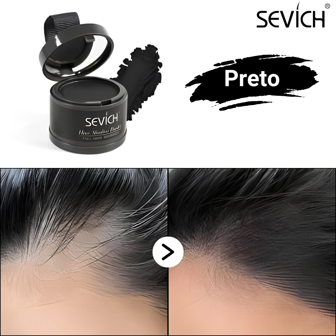 Compre 1 leve 2 - Maquiagem Capilar em Pó Sevích - Prova D'Água ✅