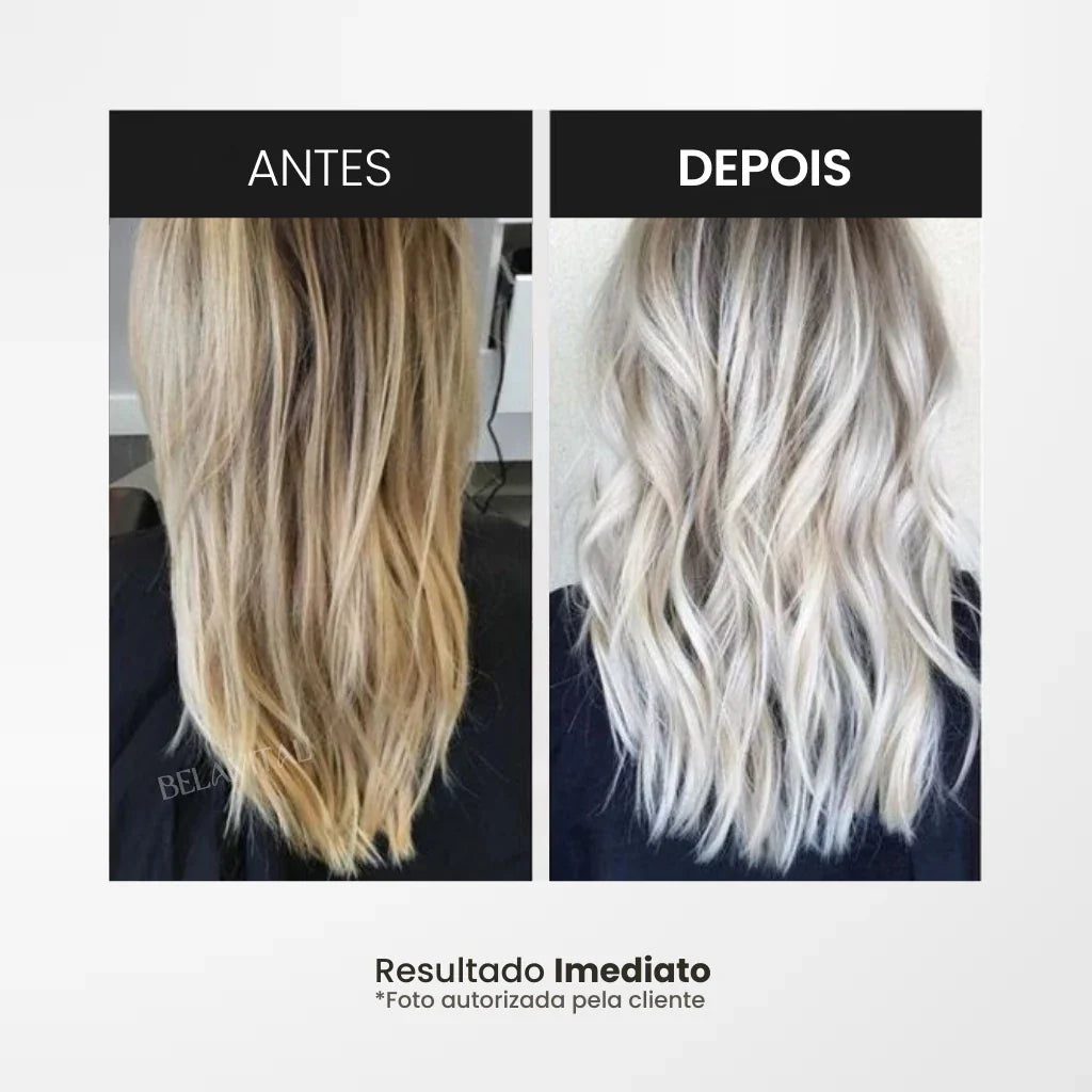 Kit para cabelos loiros - Máscara Karseell Roxa Original 500ml + Óleo de Argan + Touca de Cetim de Brinde